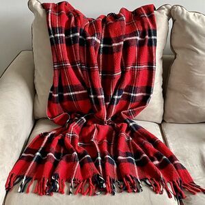 Throw Blanket Cabin Cozy Retro Farmhouse Rustic Ski Lodge Holiday Decorative